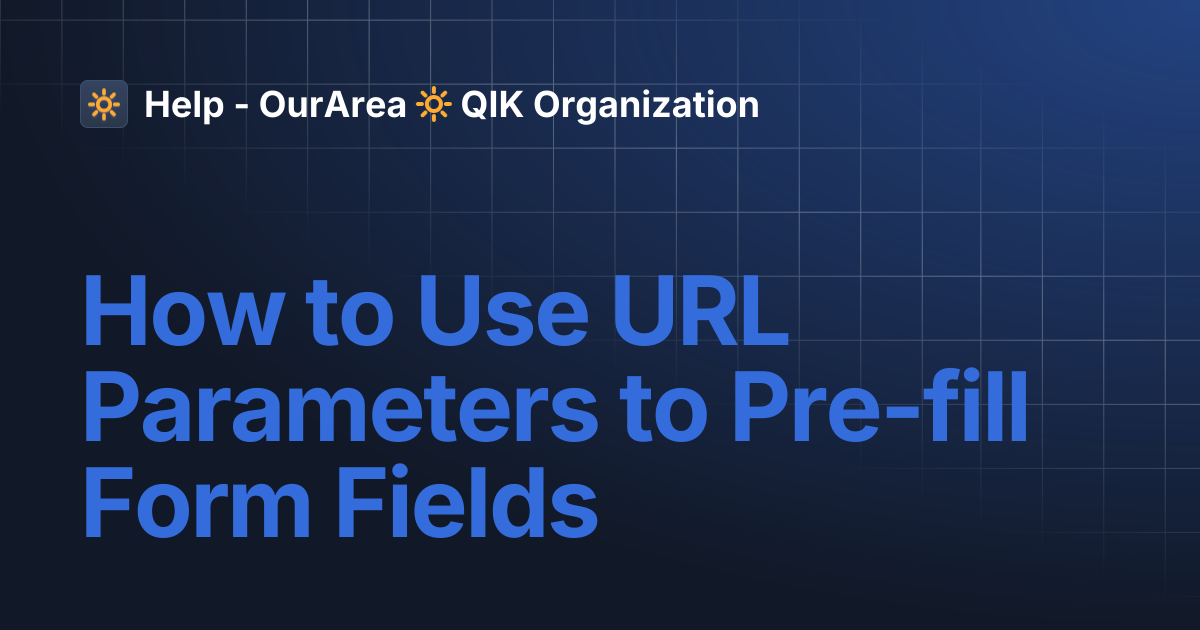 How to Use URL Parameters to Pre-fill Form Fields | SS Smart System ...