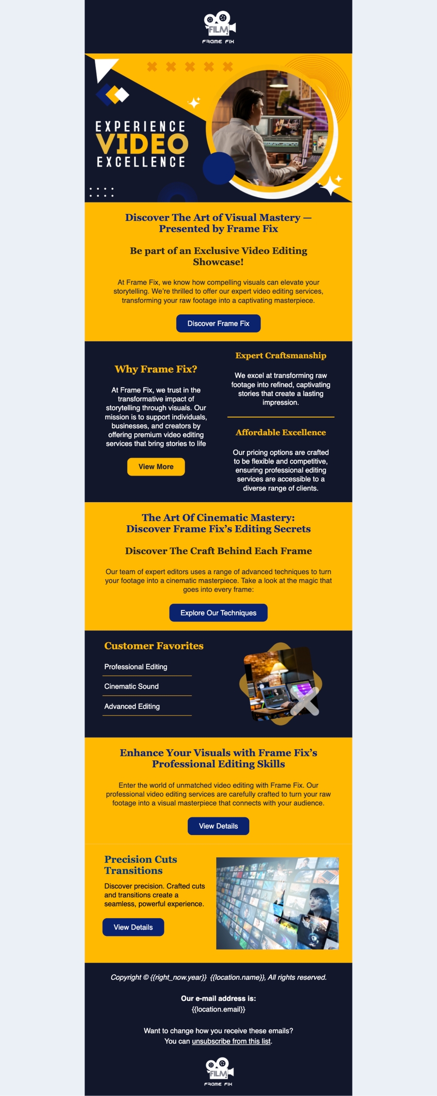 Video Production & Editing - Email